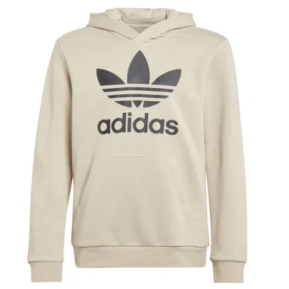 Adidas felpa beige bambino in cotone