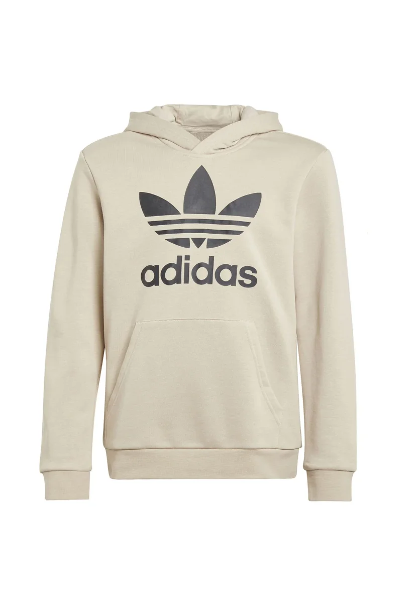Adidas felpa beige bambino in cotone - immagine 2