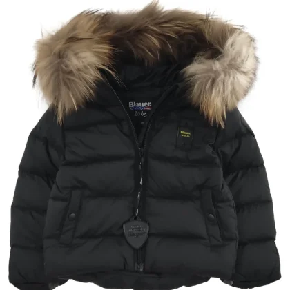 Blauer giubbino nero neonato