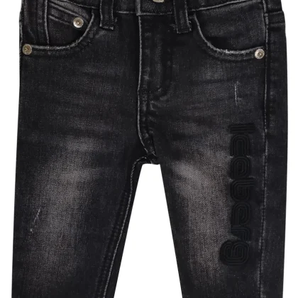 Iceberg jeans nero neonato in denim