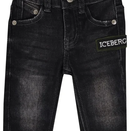 Iceberg jeans nero bambino in denim