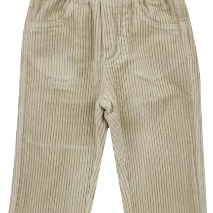 Il Gufo pantalone beige neonato in cotone