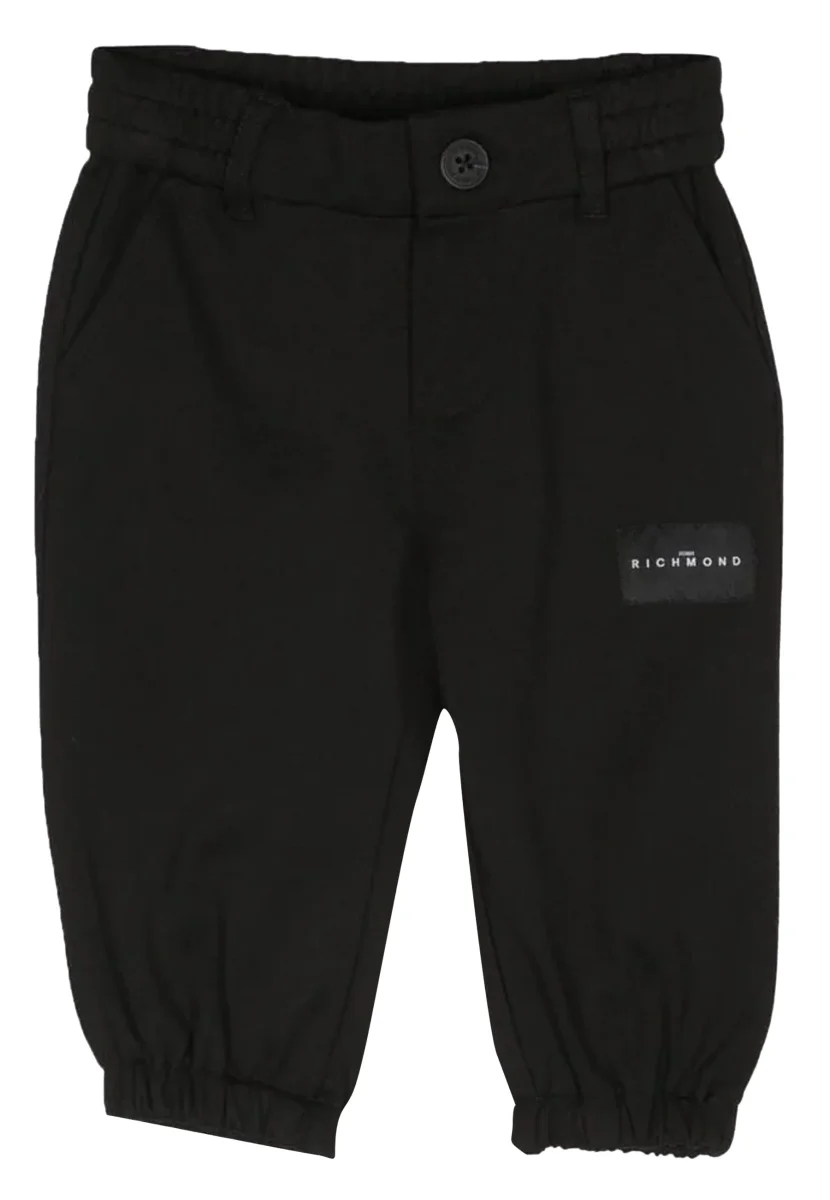 John Richmond pantalone nero neonato in viscosa