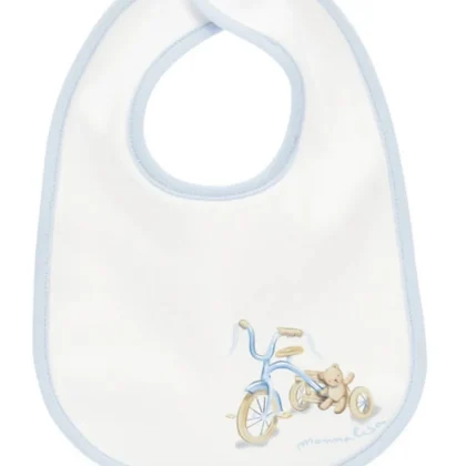 Monnalisa bavetta panna neonato in cotone
