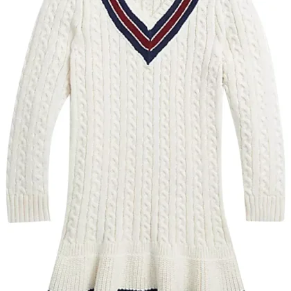 Ralph Lauren vestito bianco bambina in cotone