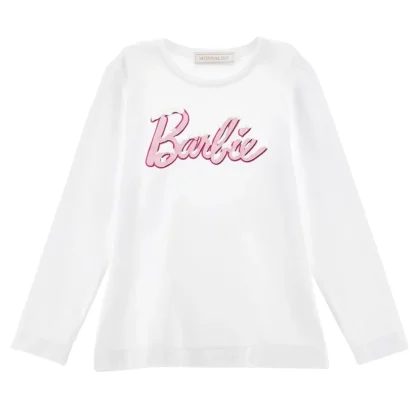 Barbie t-shirt bianca bambina in cotone