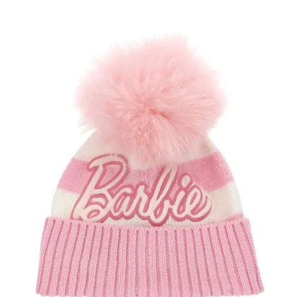 Barbie cappello rosa bambina in misto lana
