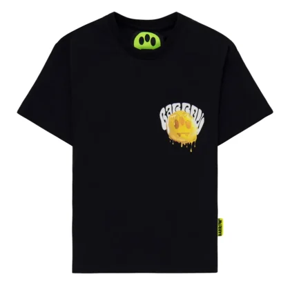 Barrow t-shirt nera bambino in cotone