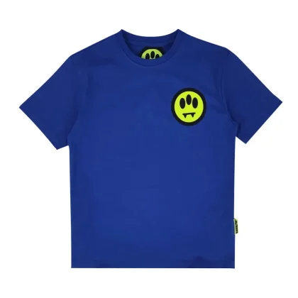 Barrow t-shirt blu bambino in cotone