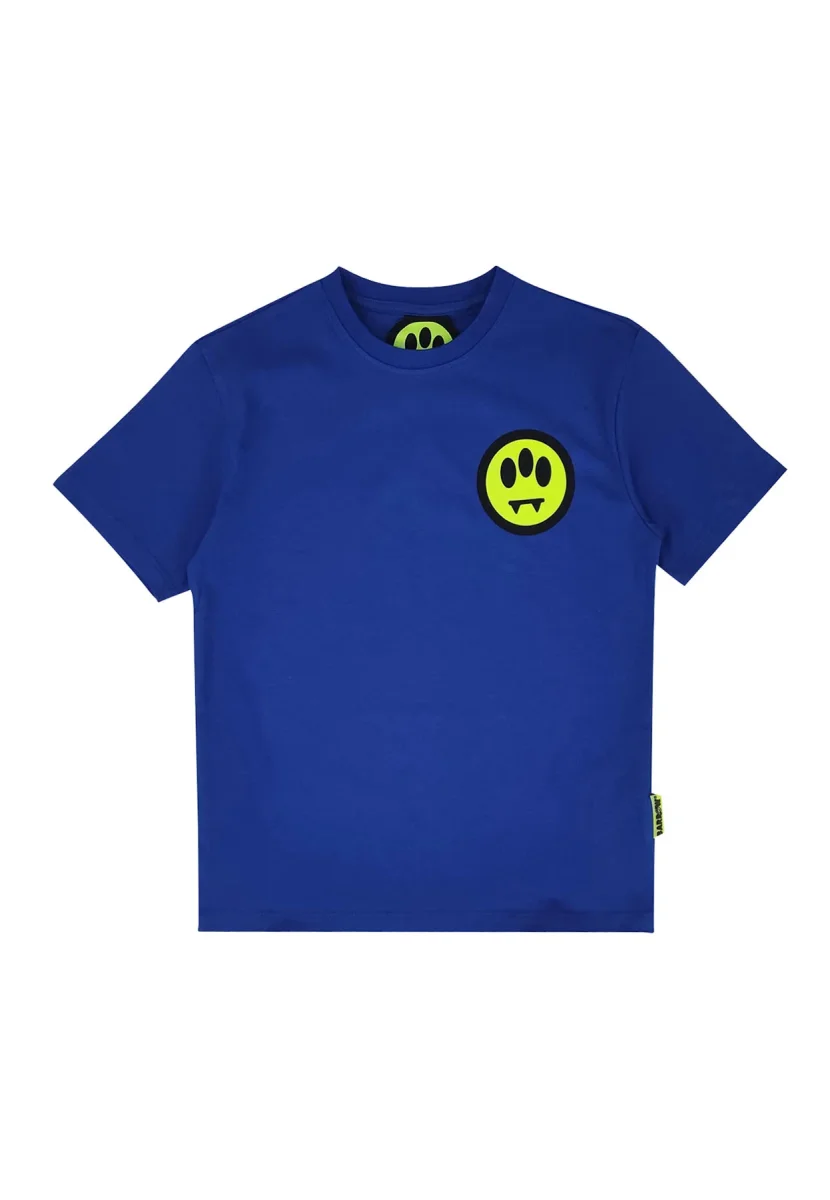 Barrow t-shirt blu bambino in cotone
