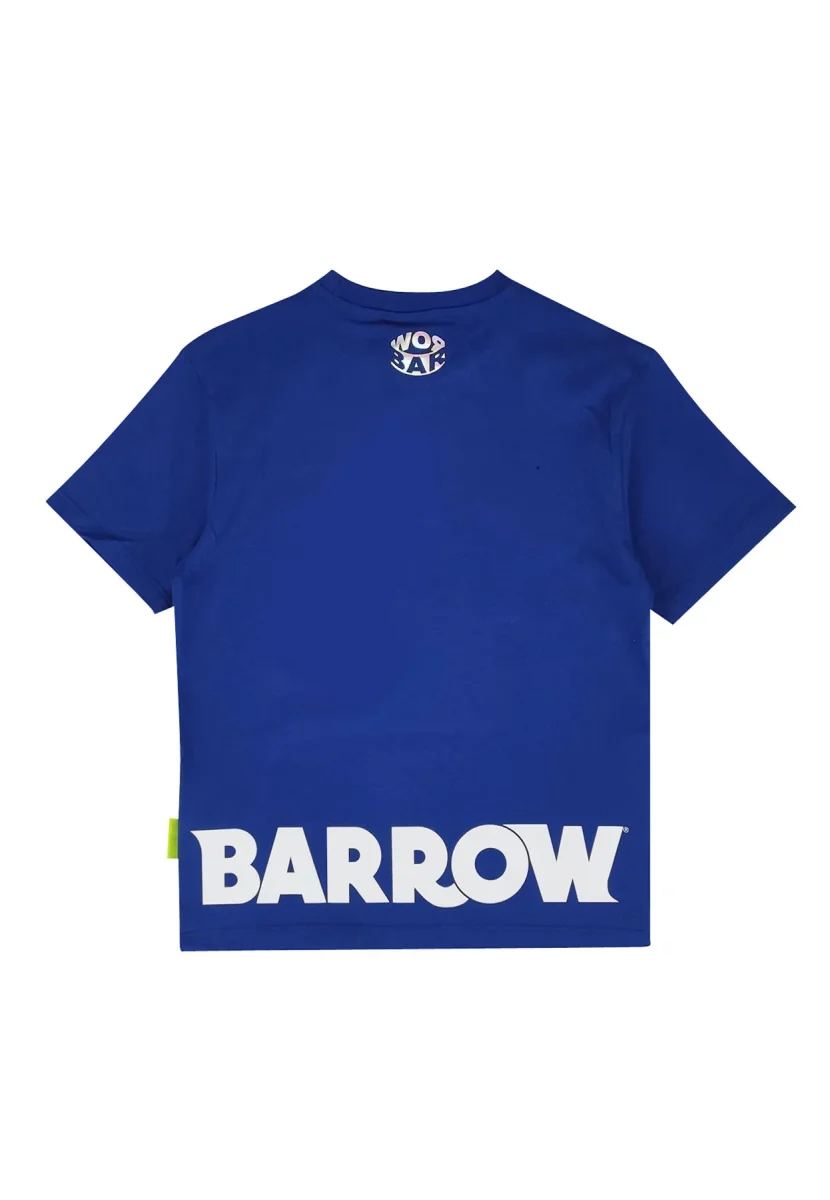 Barrow t-shirt blu bambino in cotone - immagine 3