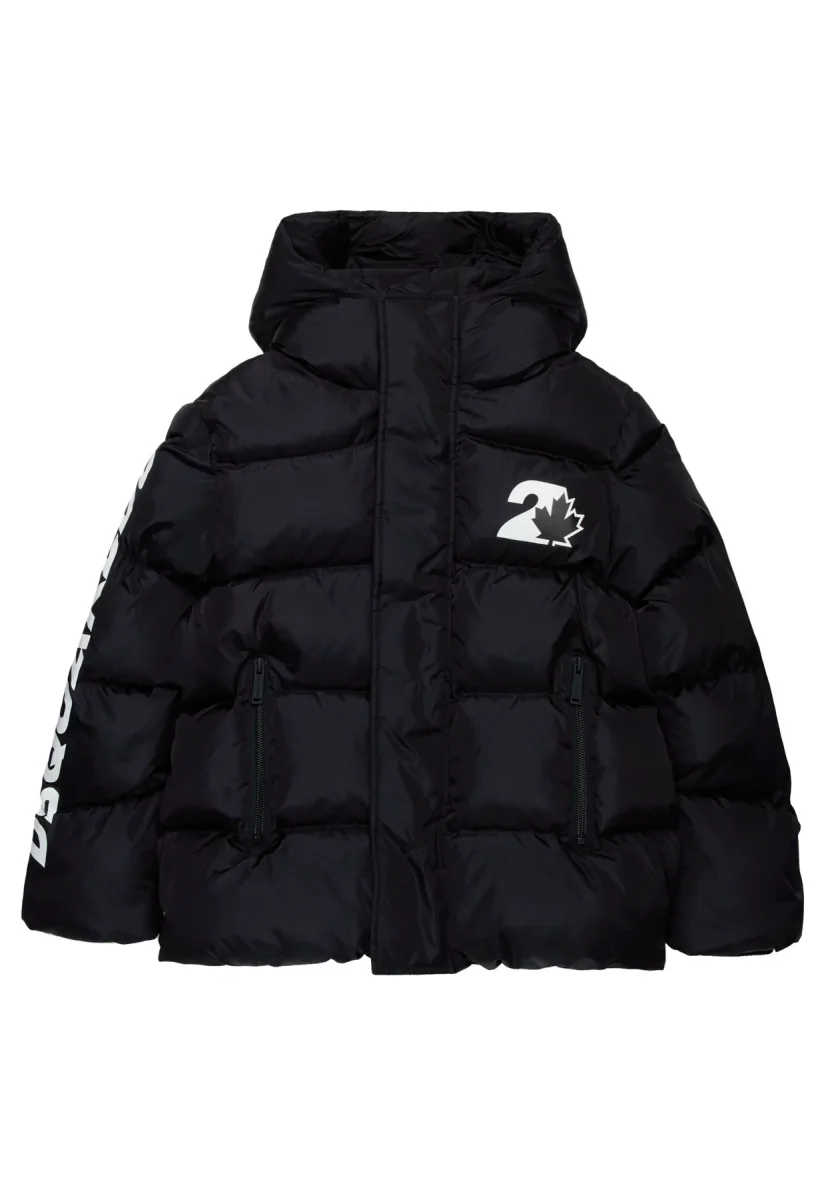 Dsquared2 giubbino nero bambino in nylon