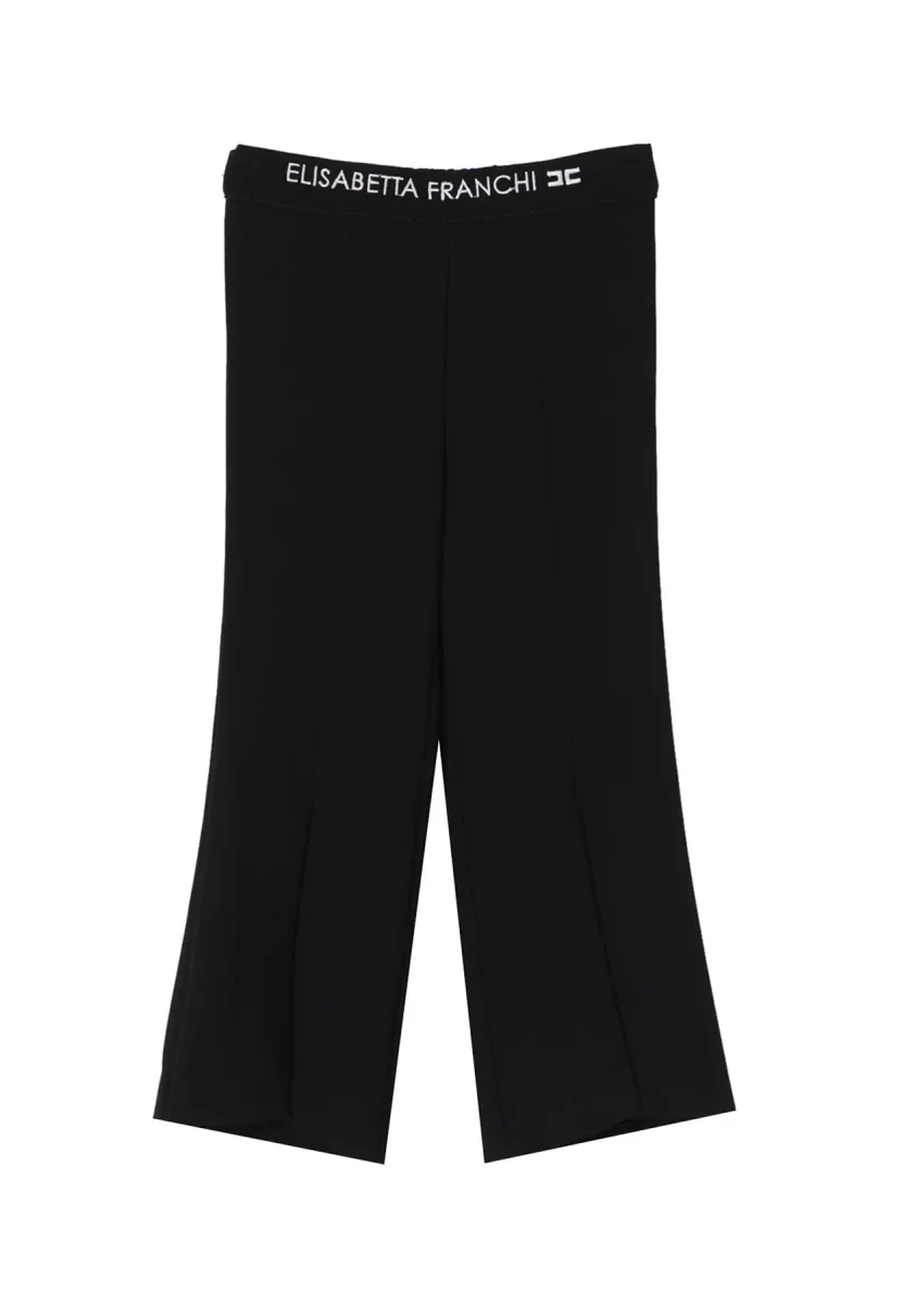 Elisabetta Franchi pantalone nero neonata in crèpe - immagine 2