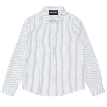 Emporio Armani camicia bianca bambino in cotone