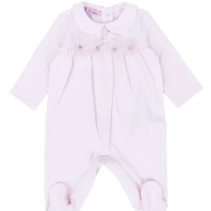 Miss Blumarine tutina rosa neonata in cotone