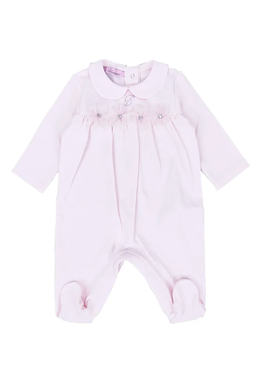 Miss Blumarine tutina rosa neonata in cotone