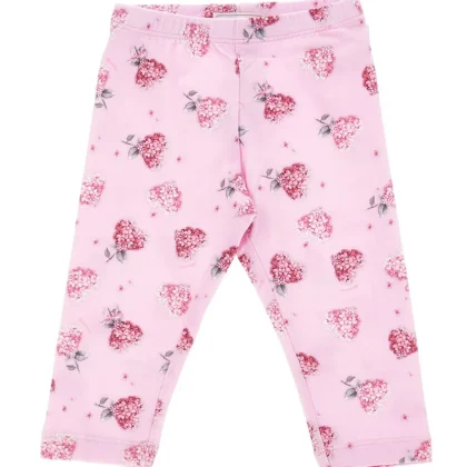 Monnalisa leggings rosa neonata in cotone