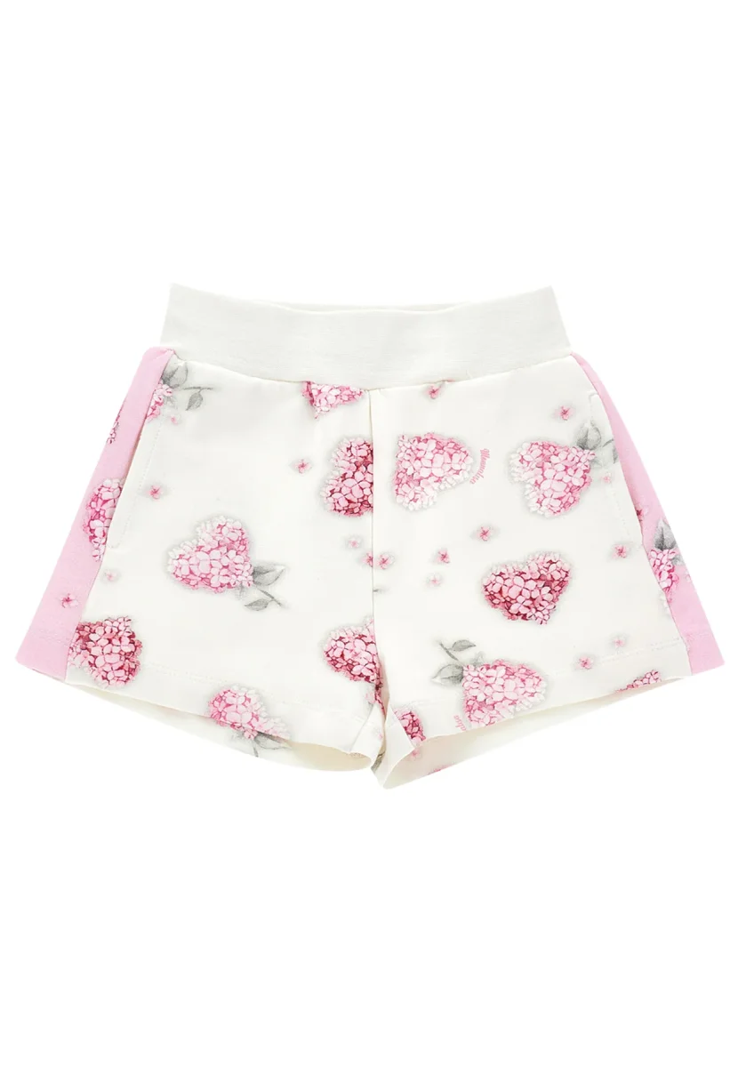 Monnalisa shorts panna neonata in cotone - immagine 2