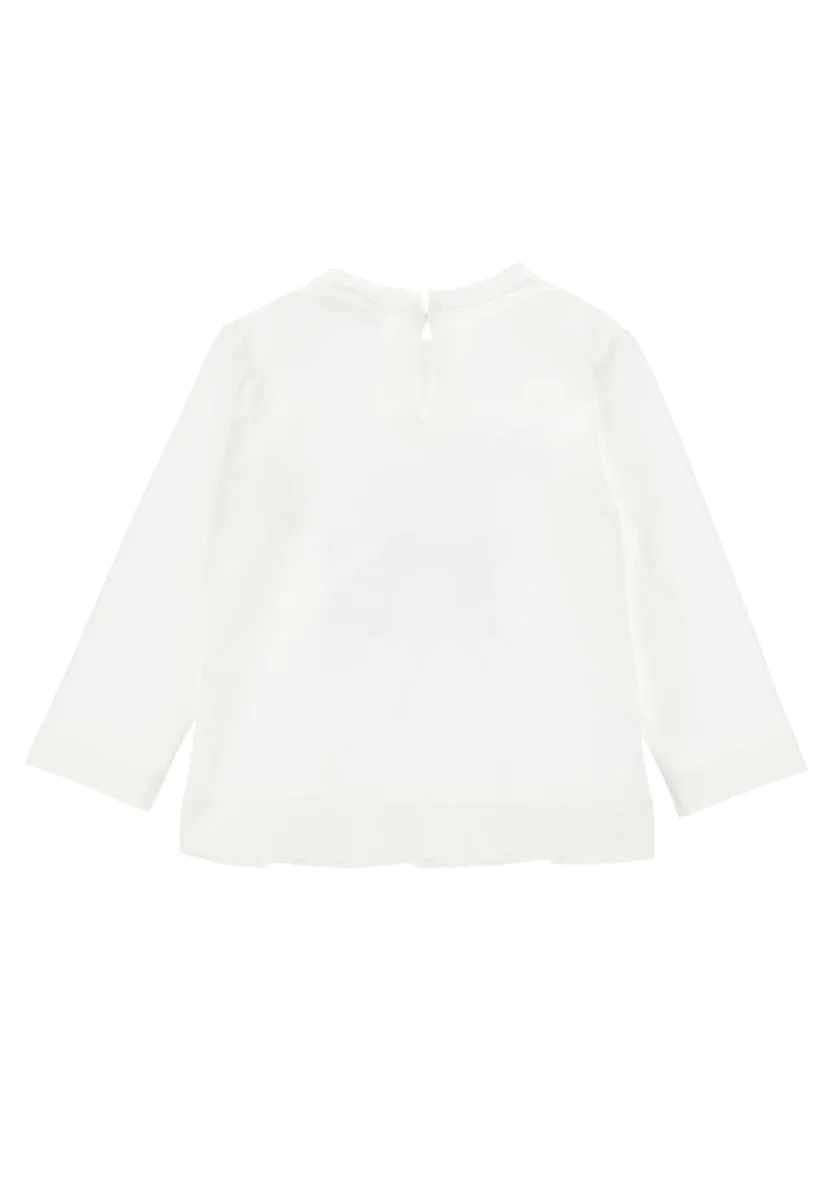 Monnalisa t-shirt bianca neonata in cotone - immagine 3