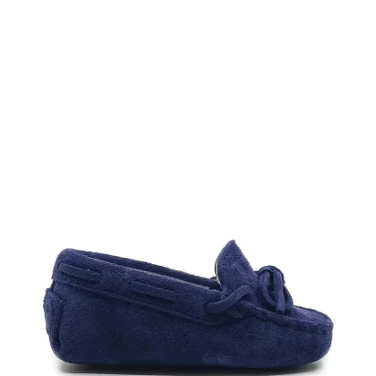 Tod's mocassino neonato blu in pelle
