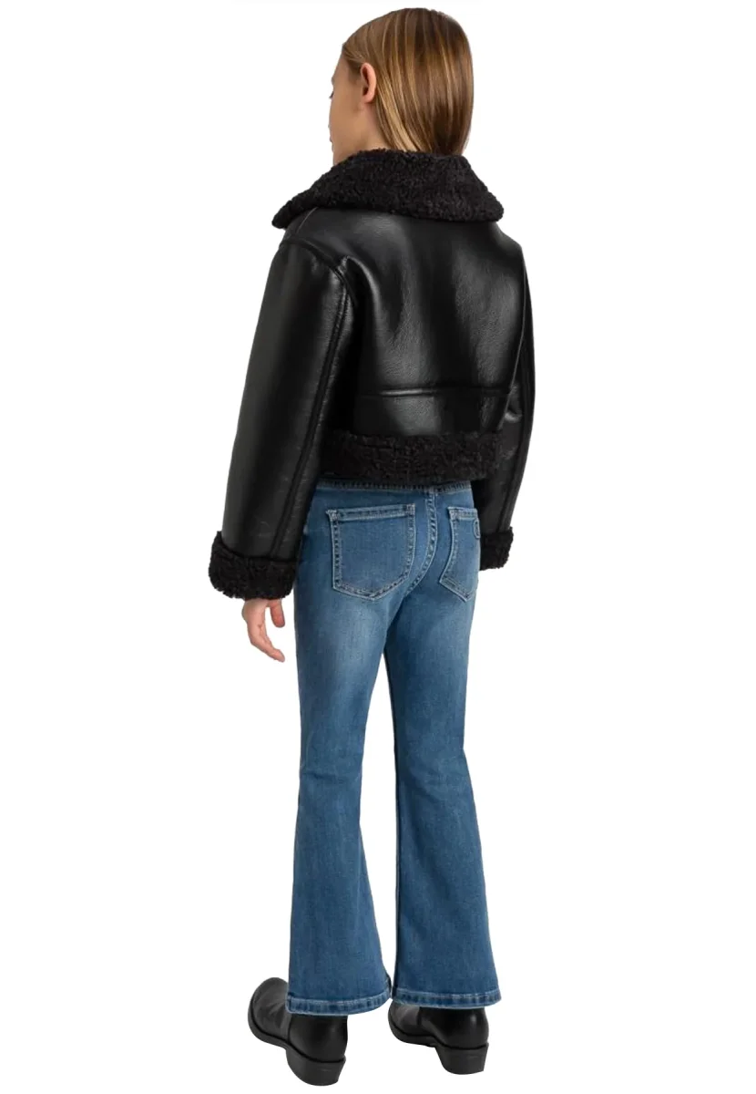 Twinset jeans blu bambina in denim - immagine 3