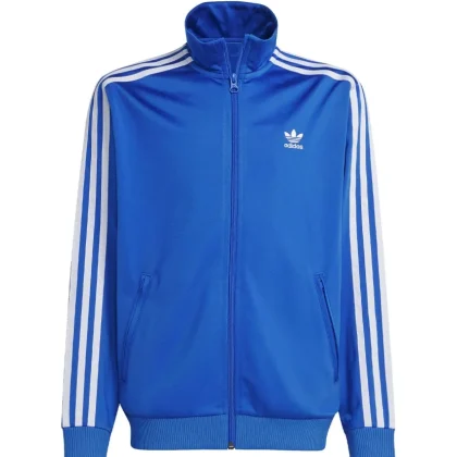 Felpa aperta bambino Adidas bluette in acetato