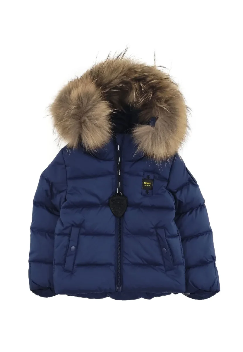 Giubbino Eagle neonato Blauer blu in nylon - immagine 2