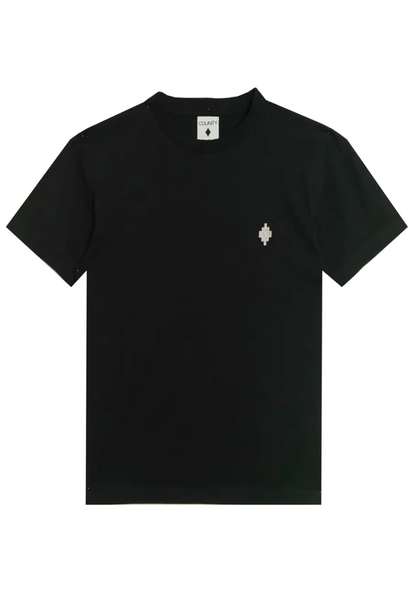 T-shirt unisex nera Marcelo Burlon County of Milan in cotone