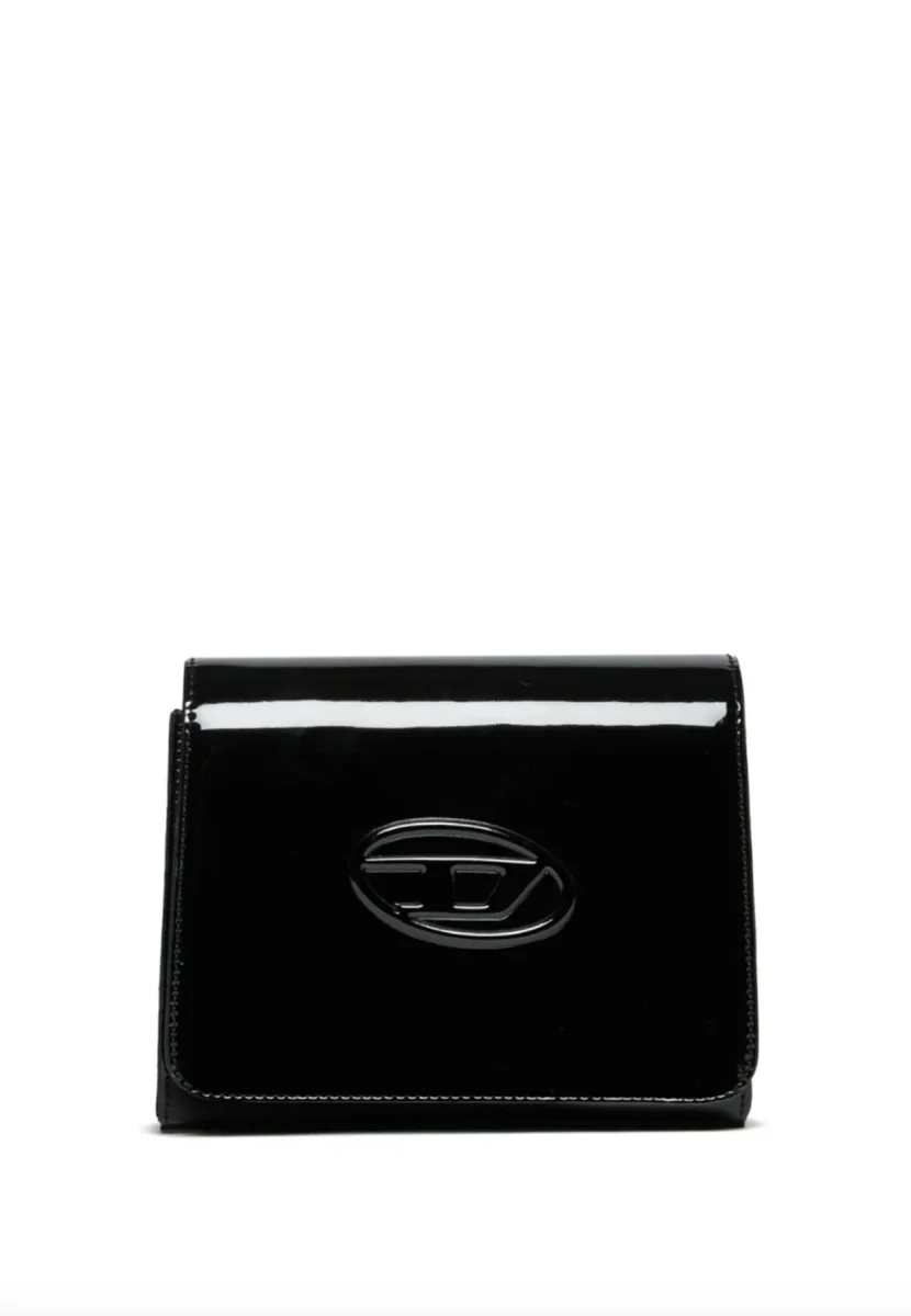 Borsa bambina Diesel Kid nera effetto vernice - immagine 2