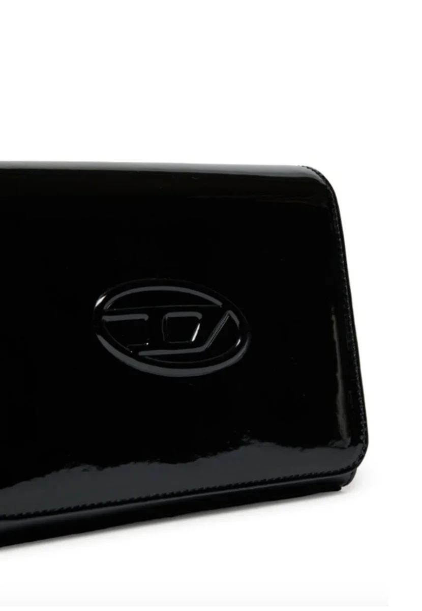 Borsa bambina Diesel Kid nera effetto vernice - immagine 5