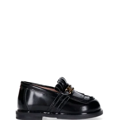 Elisabetta Franchi mocassino nero bambina in pelle