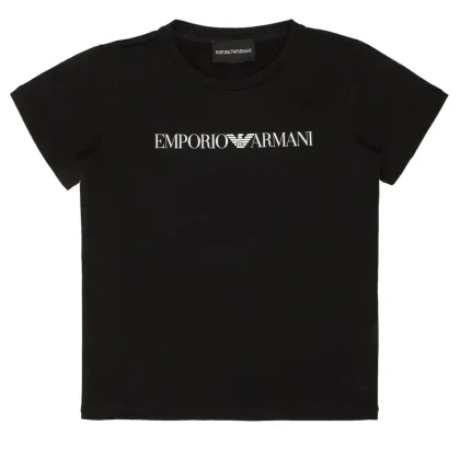T-shirt blu navy bambino Emporio Armani in cotone