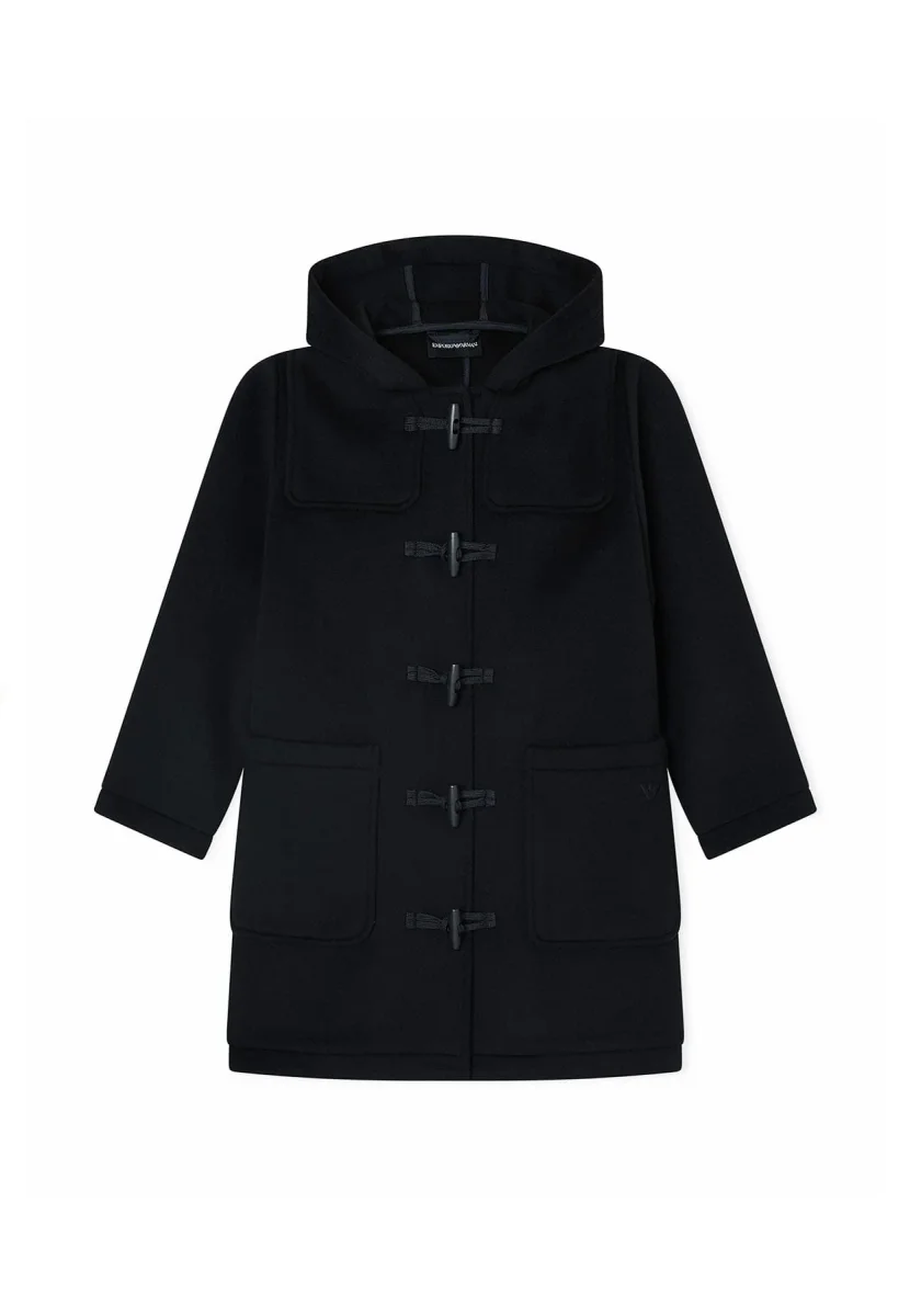 Cappotto bambino Emporio Armani blu in lana