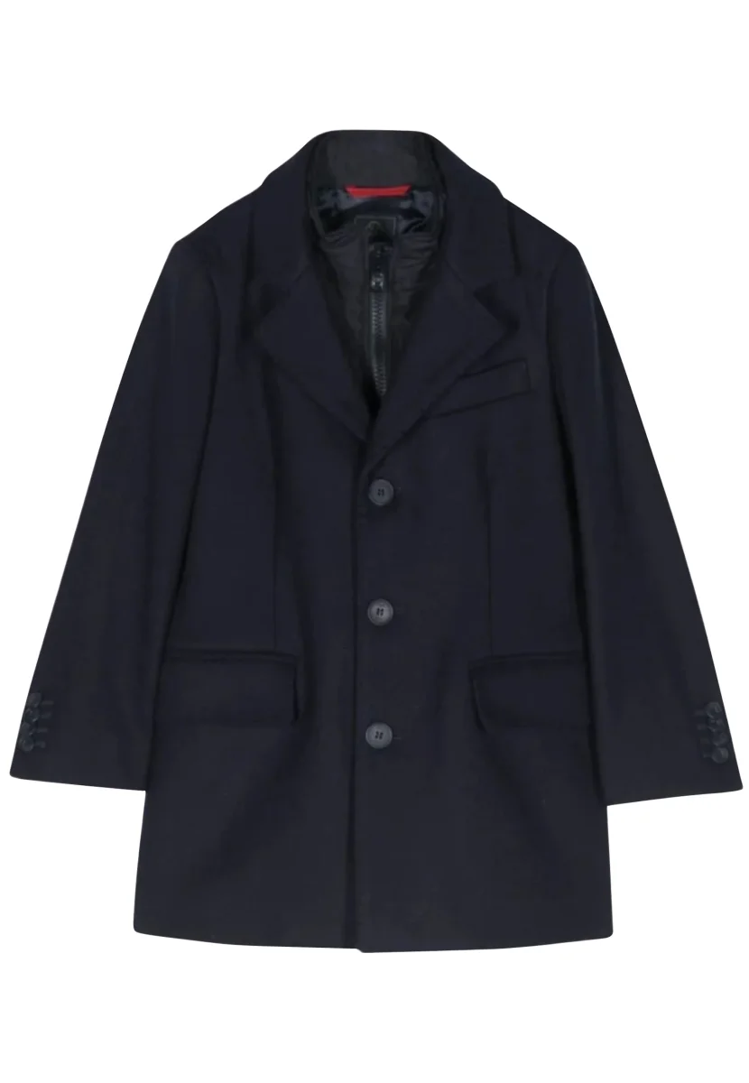 Cappotto bambino Fay nero in lana - immagine 2
