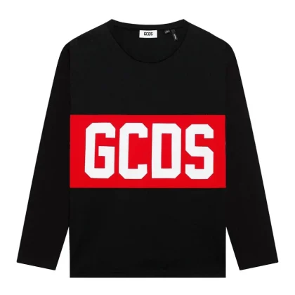 T-shirt unisex GCDS kids nera in cotone