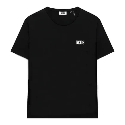 T-shirt unisex GCDS kids nera in cotone