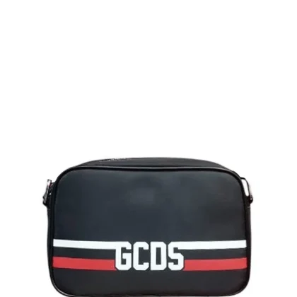Borsa GCDS a tracolla nero unisex in nylon