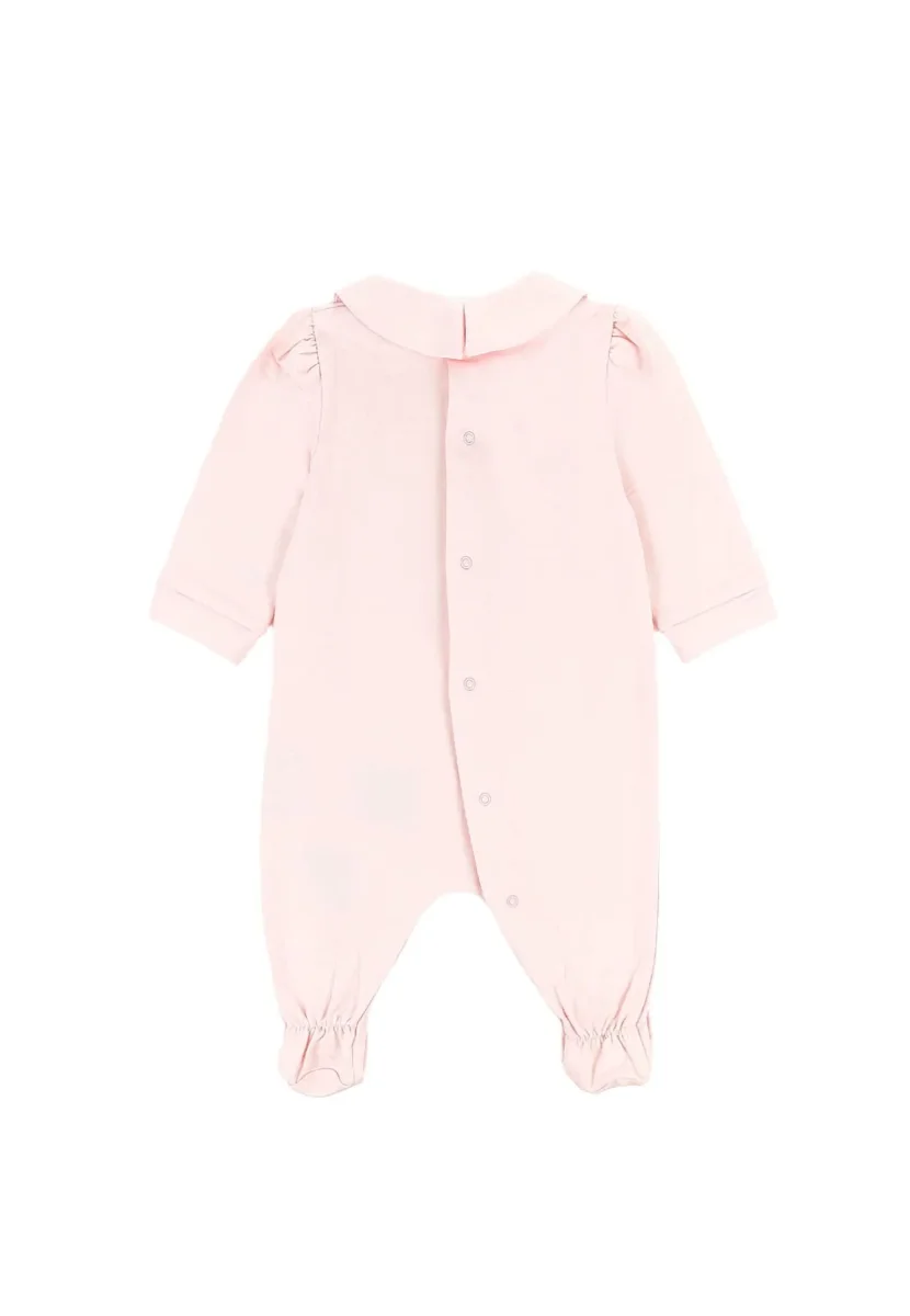 Tutina neonata Moschino Kids rosa in cotone - immagine 3