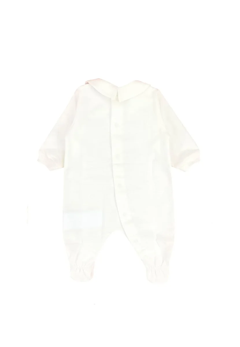 Tutina neonato Moschino Kids bianca in cotone - immagine 3