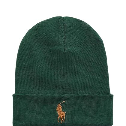 Cappello unisex Ralph Lauren verde in cotone
