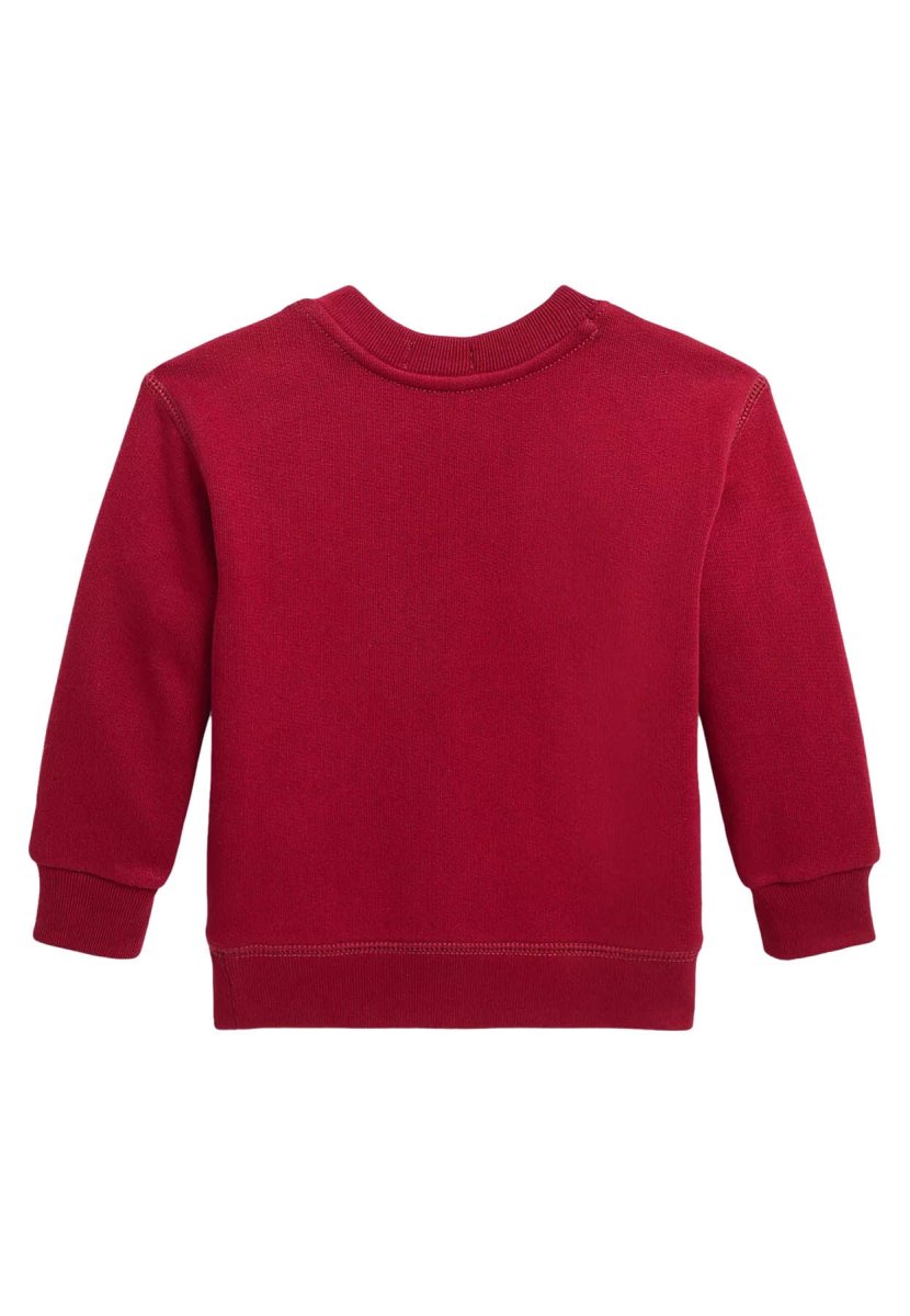 Felpa neonato Ralph Lauren rossa in cotone - immagine 3