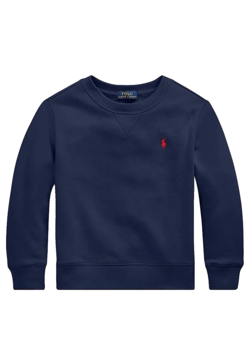 Felpa bambino Ralph Lauren blu in cotone - immagine 2
