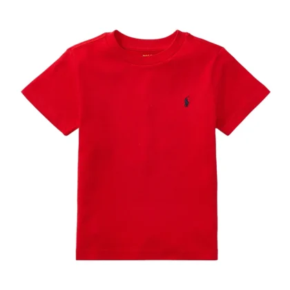 T-shirt bambino Ralph Lauren rossa in cotone