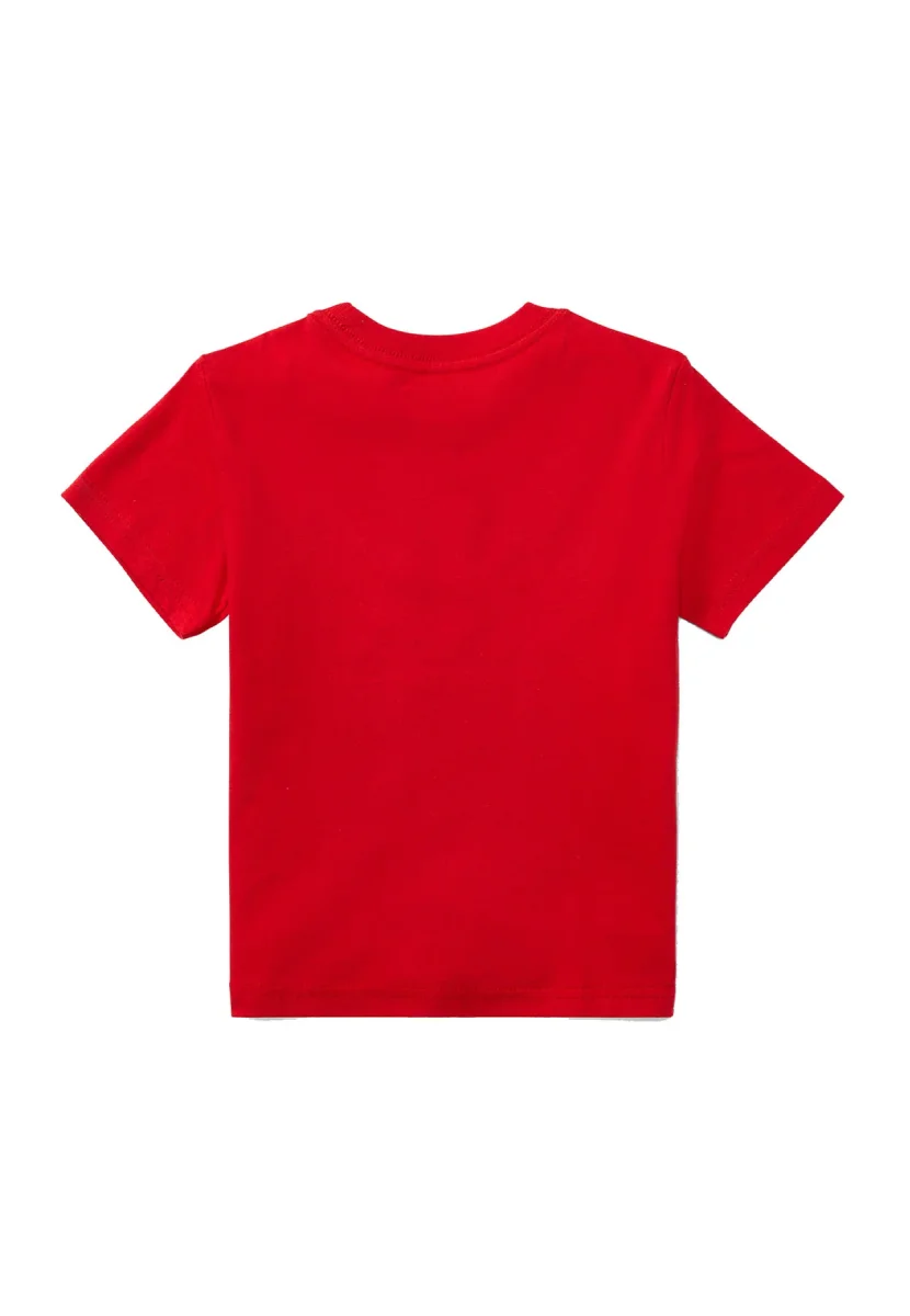 T-shirt bambino Ralph Lauren rossa in cotone - immagine 3