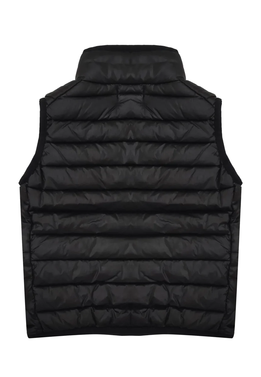 Piumino smanicato bambino Stone Island nero in nylon - immagine 3
