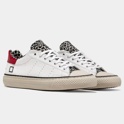 D.A.T.E. DONNA LINEA POP WHITE-LEOPARD