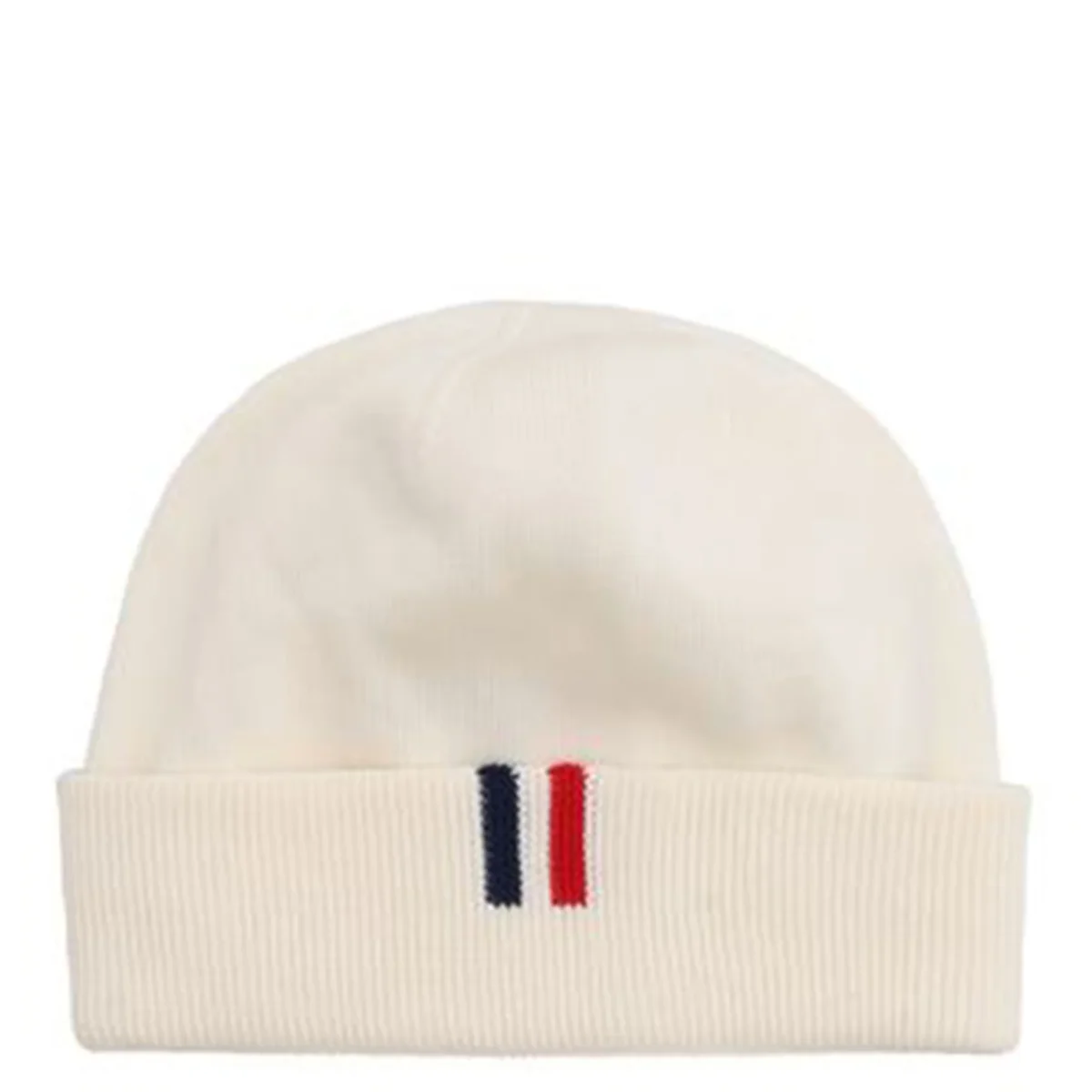 Moncler Enfant berretto bambino bianco in cotone - immagine 2