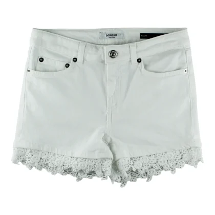 Dondup Shorts Klum bambina denim bianco