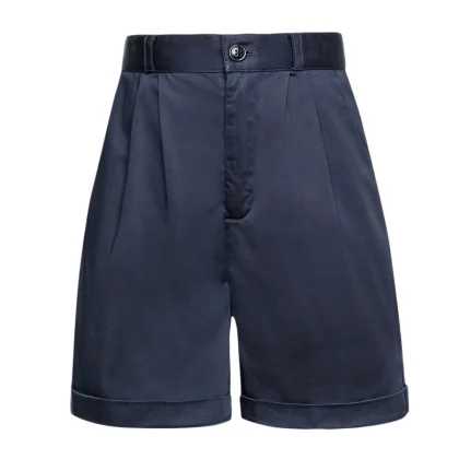 Woolrich shorts blu bambina in twill