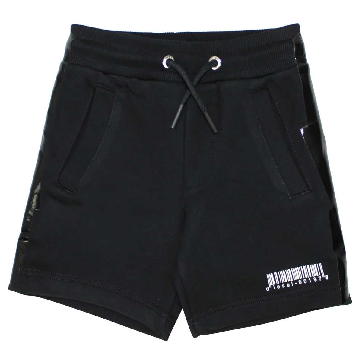 Diesel Kid bambino shorts pframesh nero in cotone - immagine 2